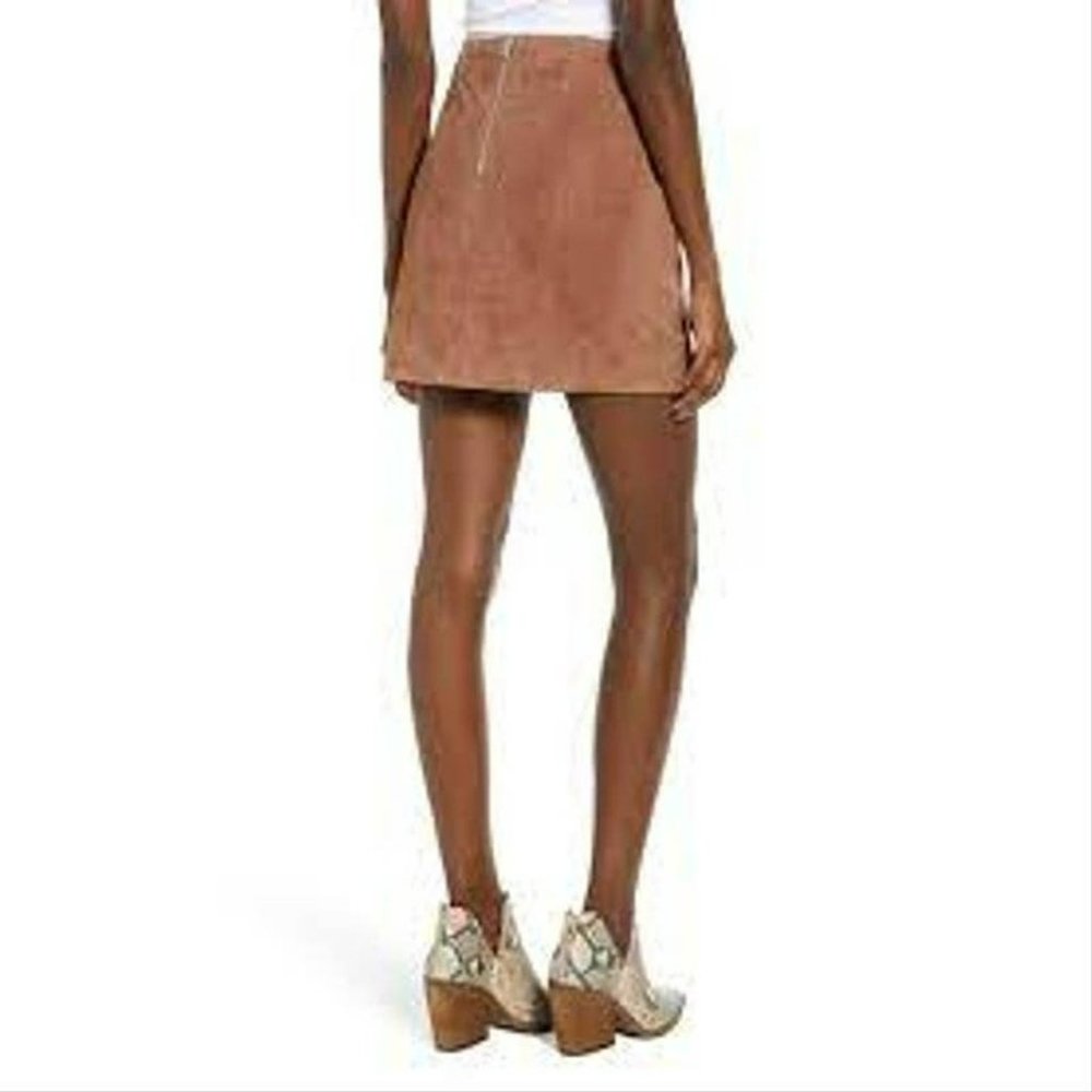 BlankNYC Brown Suede Coffee Bean Women's Size 28 73k-0361no Skirt NWT - Picture 3 of 10